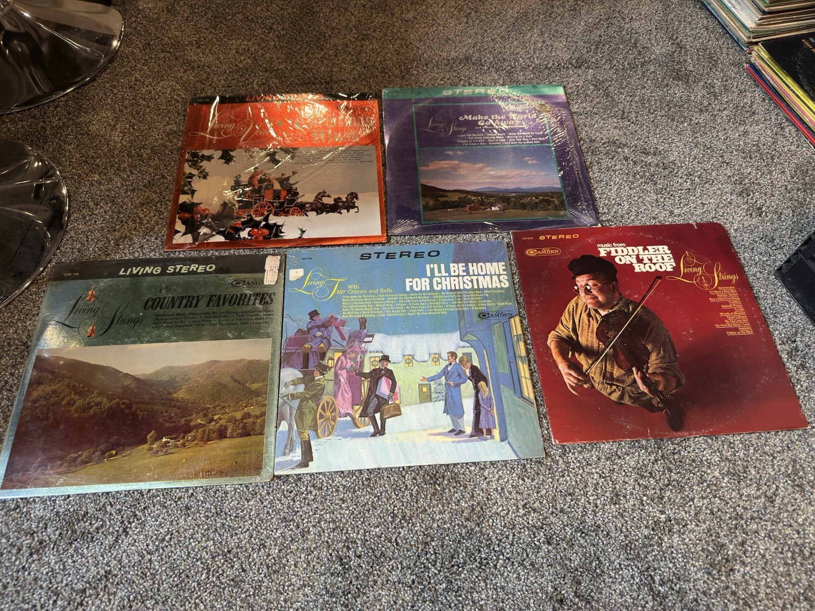 Estate sale RCA Camden Living Strings/Voices Stereo 12″ Vinyl LP Lot of 5