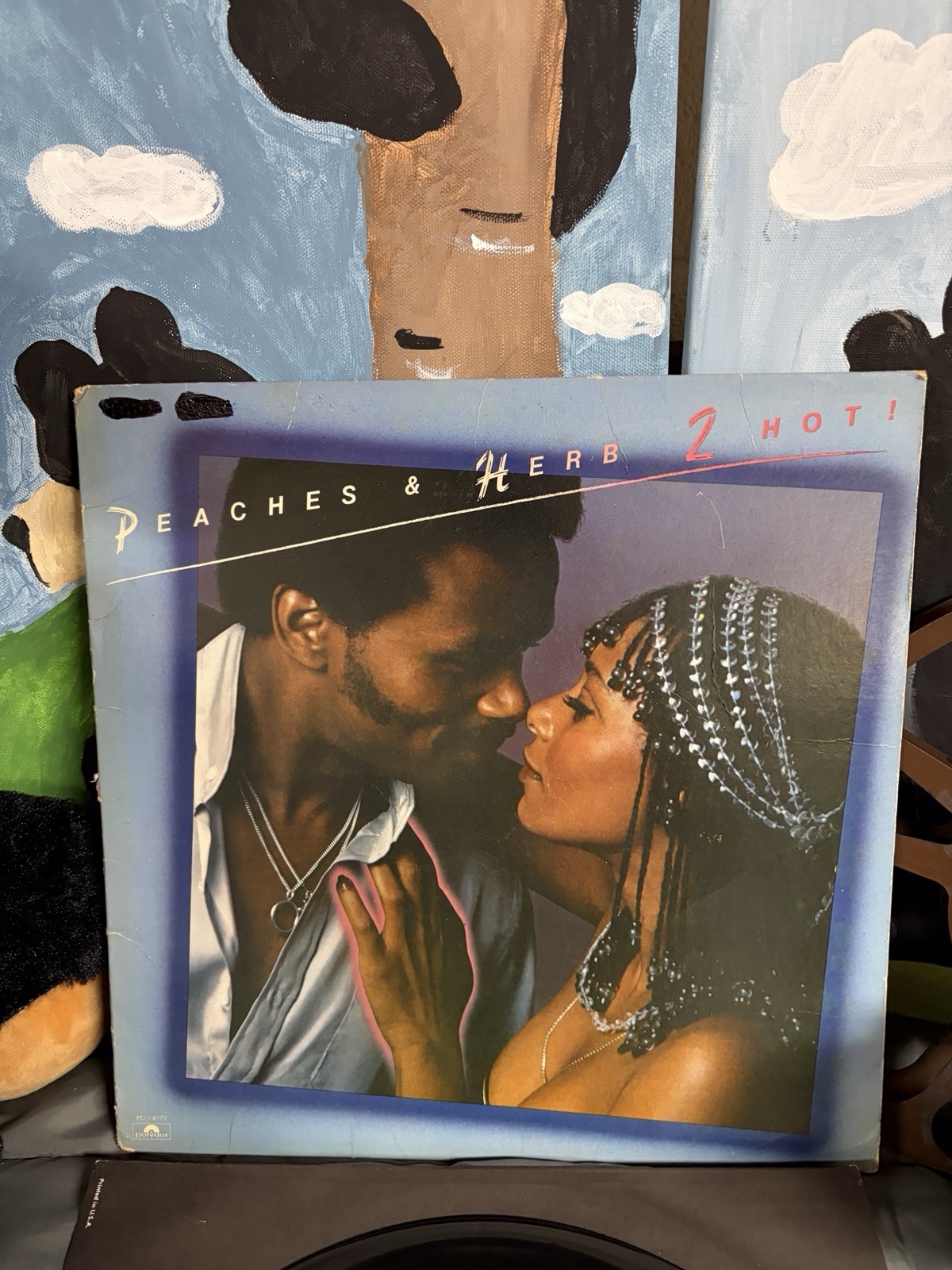 Peaches & Herb 1978 2 Hot! Vinyl Record Album LP Polydor Records R&B #2 Bill Boa