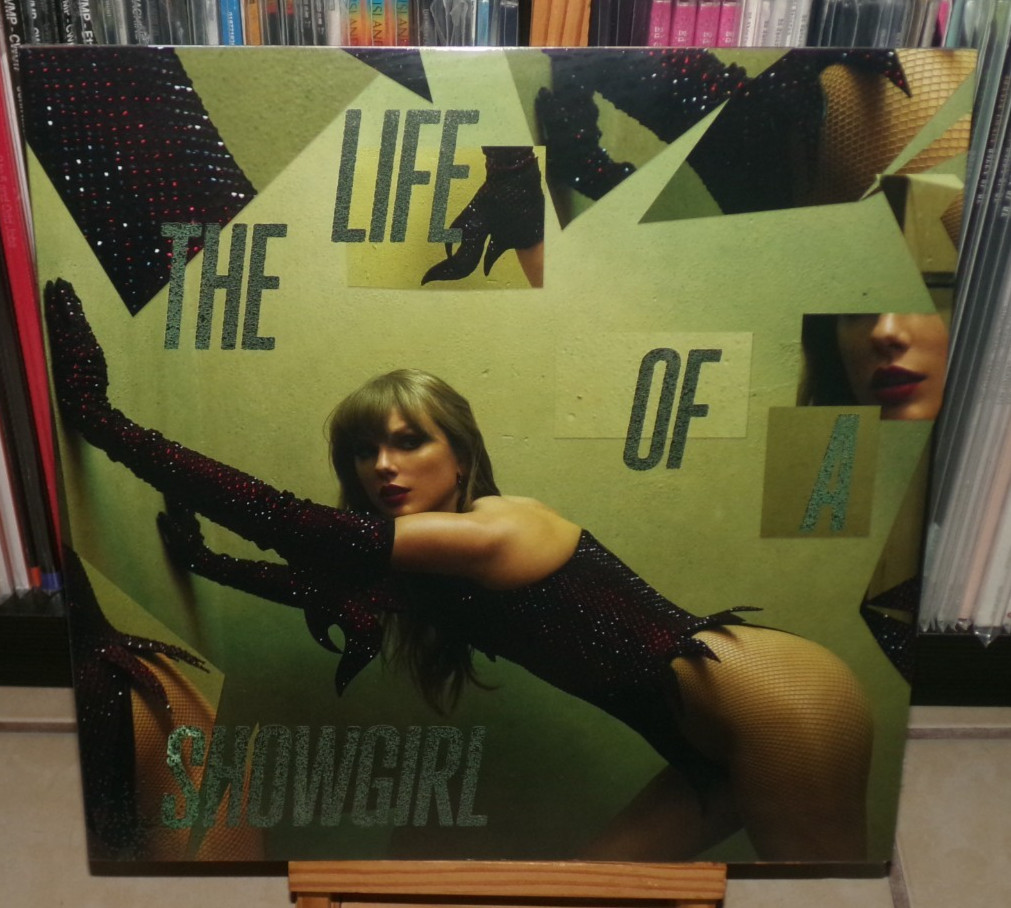 TAYLOR SWIFT THE LIFE OF A SHOWGIRL GREEN/BLACK LP THE FATE OF OPHELIA FATHER