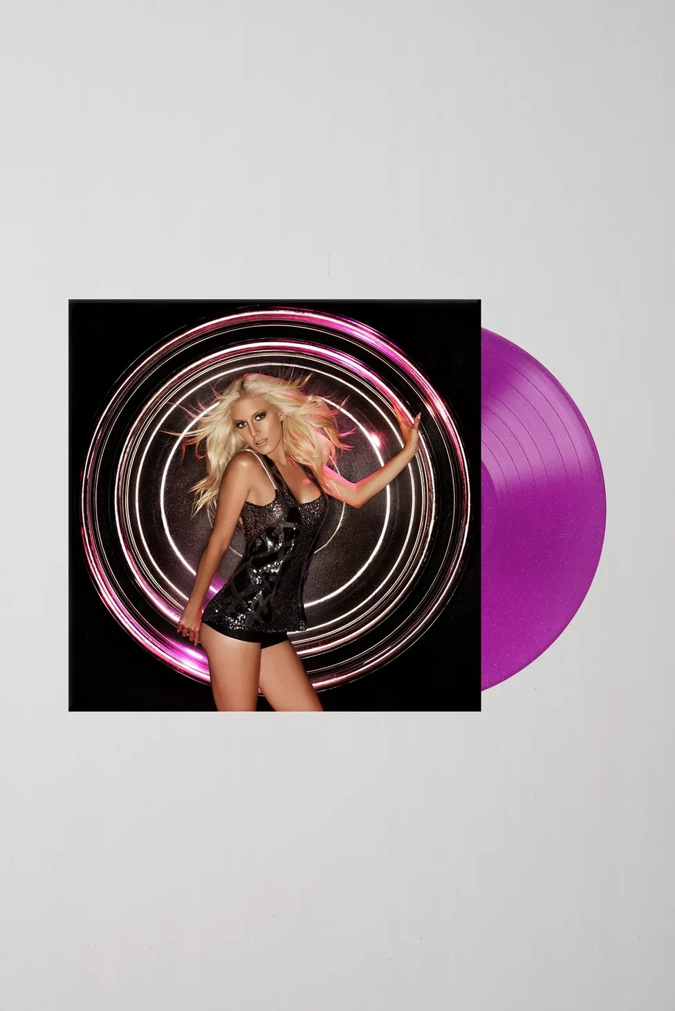 Heidi Montag Superficial Urban Outfitters Vinyl Signed Cover Magenta Glitter