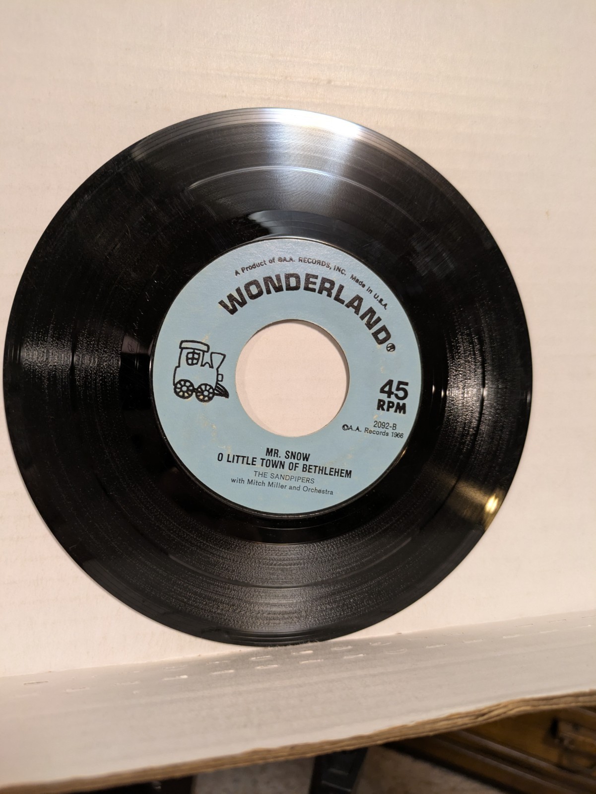 45~ The Sandpipers: “Winter wonderland, frosty the snowman/Sleigh ride” (VG)