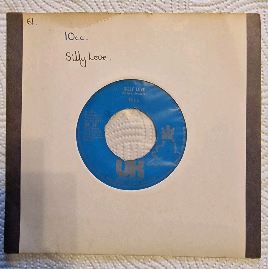 10CC THE SACRO – ILIAC 6/1 (6) 2 Track 7″ Single Plain Paper Sleeve UK RECORDS
