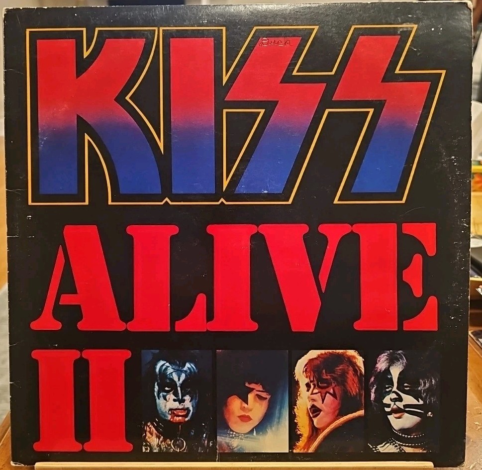 Kiss Alive II 1977 Vinyl Casablanca Gatefold NBLP 7076 Double LP First Press VG+
