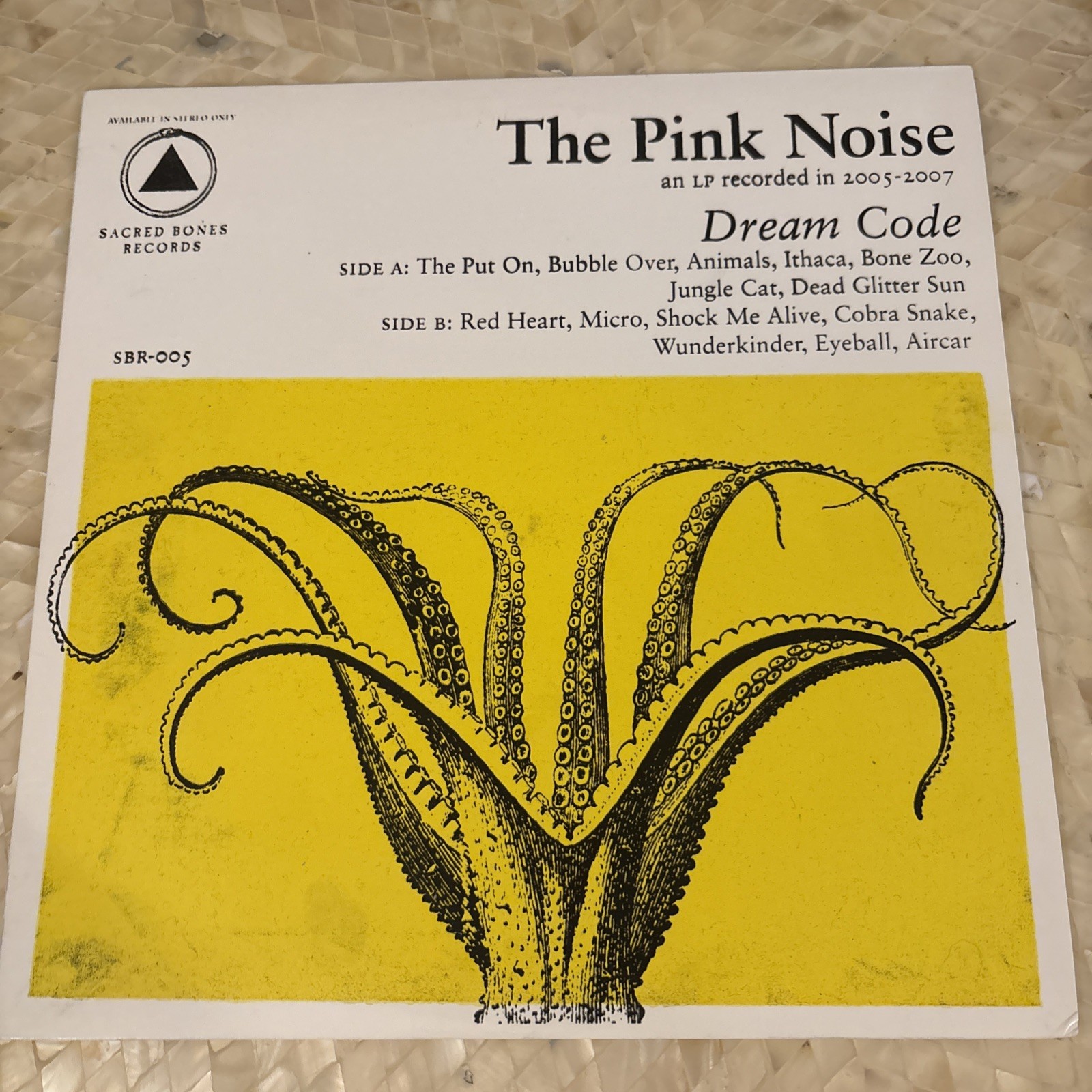 THE PINK NOISE Dream Code 12” Vinyl LP Sacred Bones SBR-005 2008