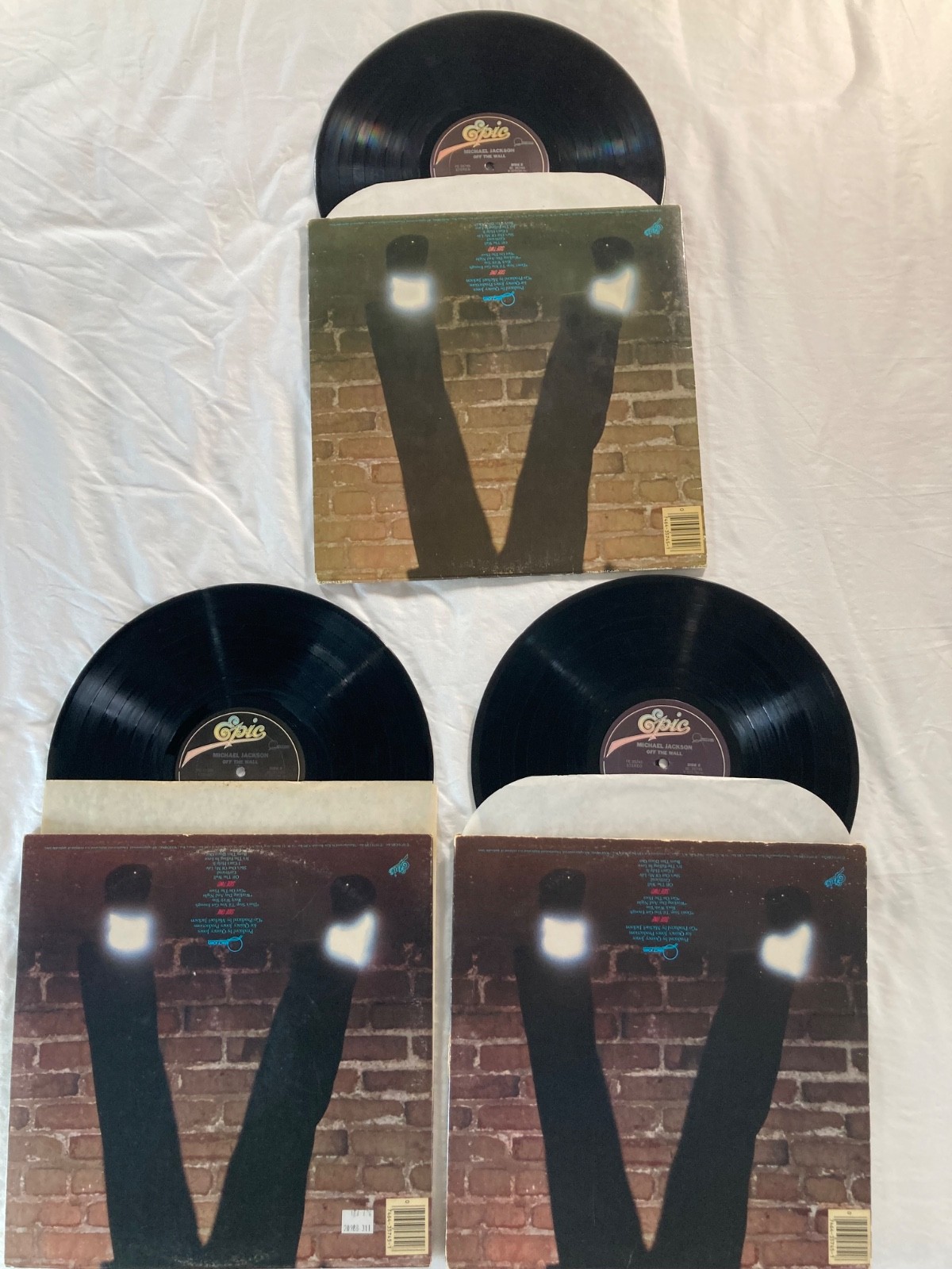 Michael Jackson OFF THE WALL 1979 FE 35745 vinyl 1st pressing LP 3 in LOT (lot)