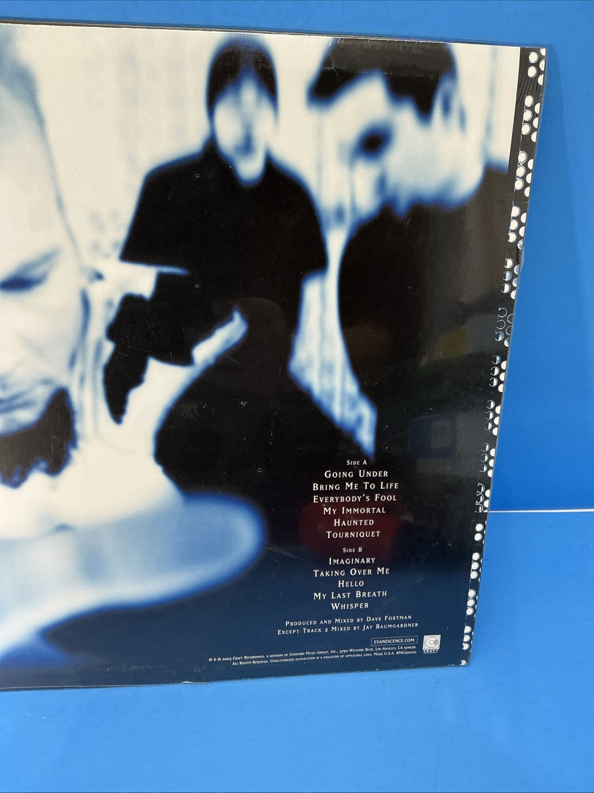 Evanescence Fallen Silver Vinyl LP Limited Amy Lee Bring Me to Life NEW