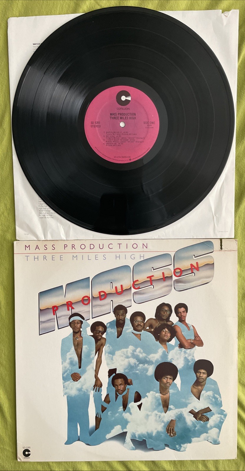 Mass Production – Three Miles High LP 1978 Cotillion SD-5205 EX