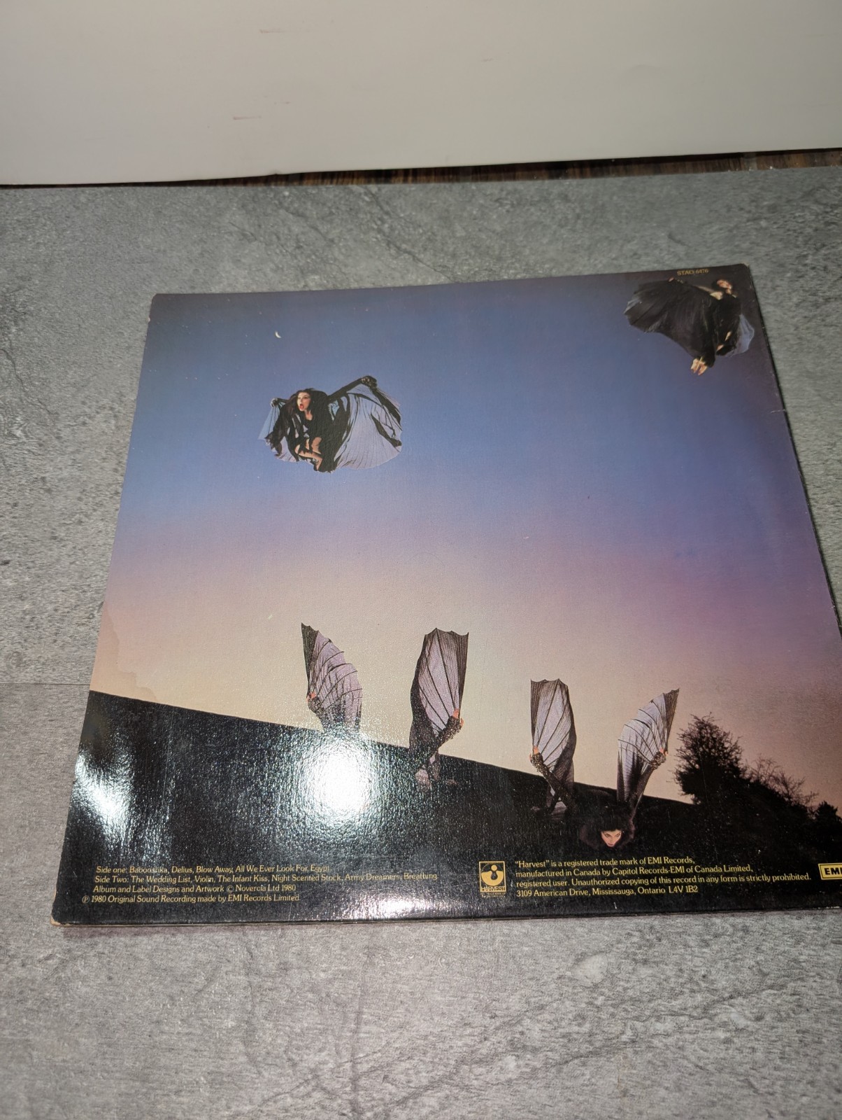 LP KATE BUSH “NEVER FOR EVER” 1980 HARVEST STAO-6476 ORIGINAL CANADA PRESS