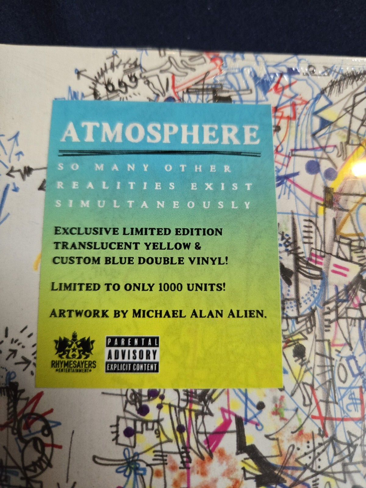 Atmosphere “So Many Other Realities Exist Simultaneously” vinyl Limited Yellow
