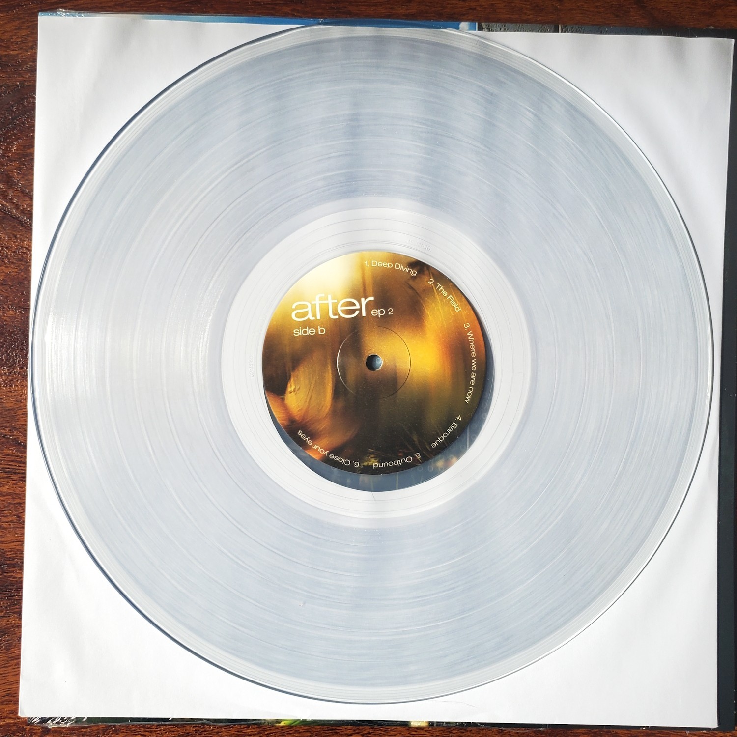 After EP1 + EP2 Vinyl Signed Jacket Cover CLEAR color AUTOGRAPHED