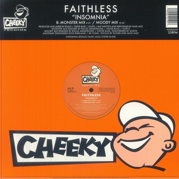 Faithless – (PRESALE 6/19/26) Insomnia: 30th Anniversary (IMPORT 12″ ORANGE VINY