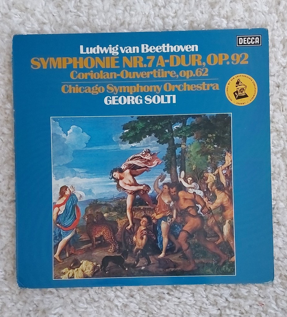BEETHOVEN Symphony No7 Sir Georg Solti Decca German Vinyl 1975 Chicago Orchestra