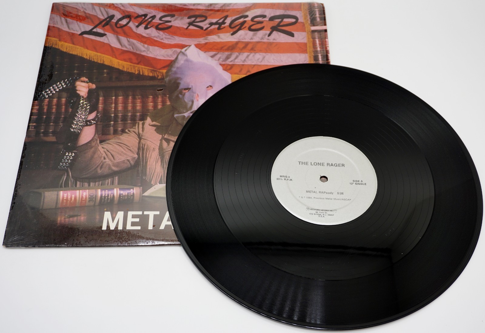 The Lone Rager ♫ Metal Rap ♫ Rare 1984 Megaforce Records Single Shrink NM Vinyl