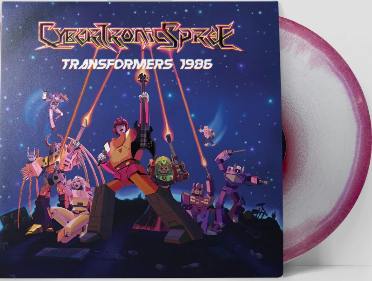 HASBRO ’80S TV CLASSICS: TRANSFORMERS 1986 BY CYBERTRONIC SPREE VINYL LP FUSION