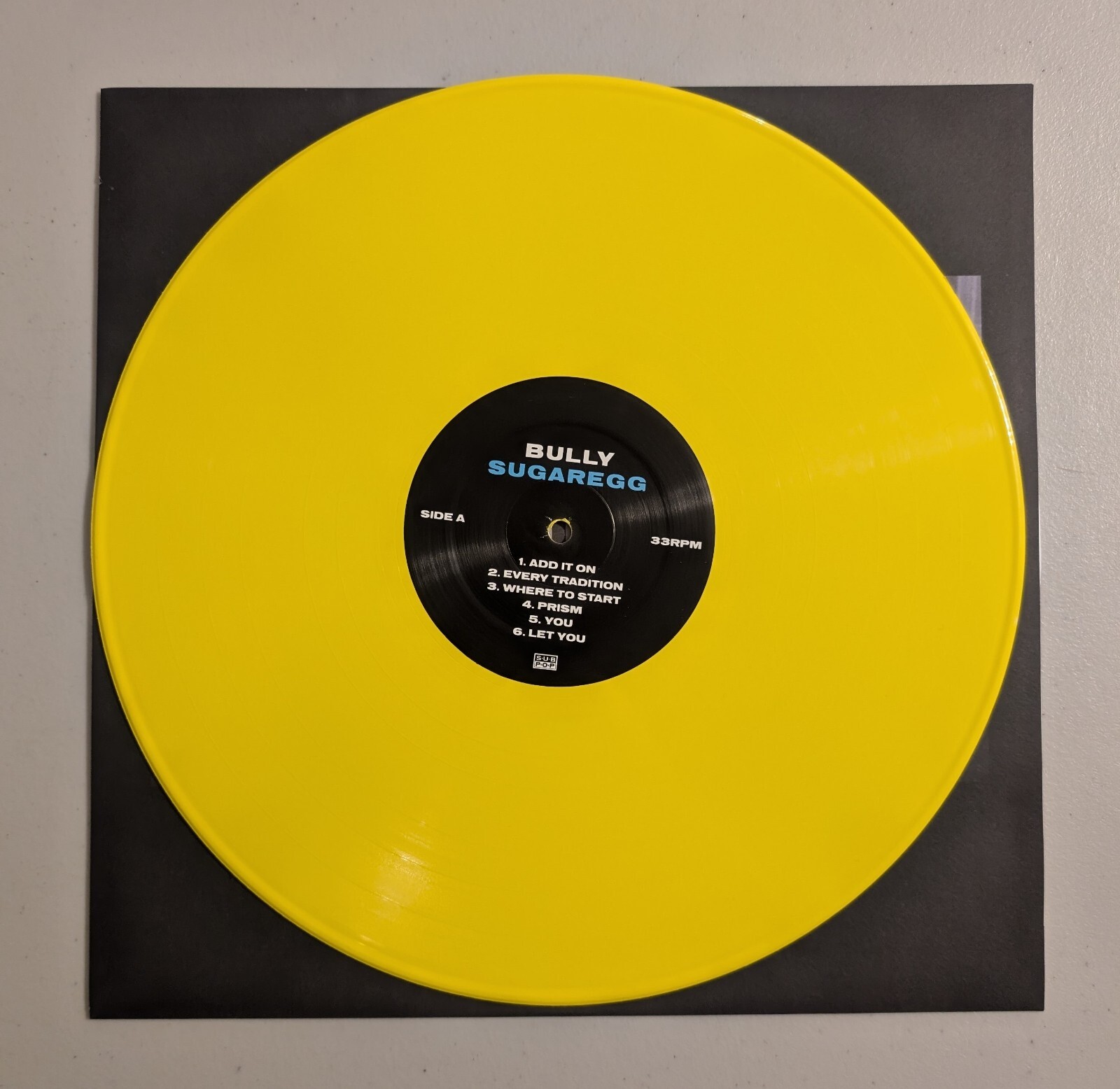 Bully – Sugaregg & All Truth Flexi-disc (2020 LP Yellow Vinyl) Sub Pop Garage