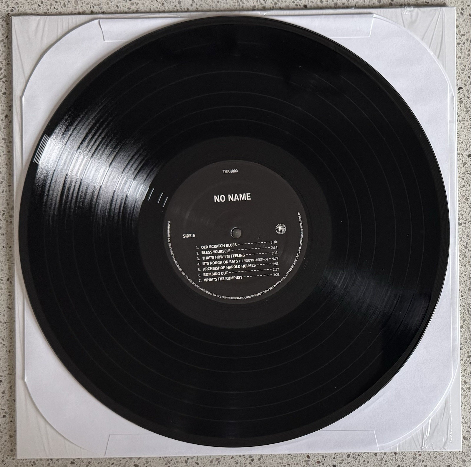 Jack White No Name Third Man Records Exclusive Coin Flip Vinyl BLACK