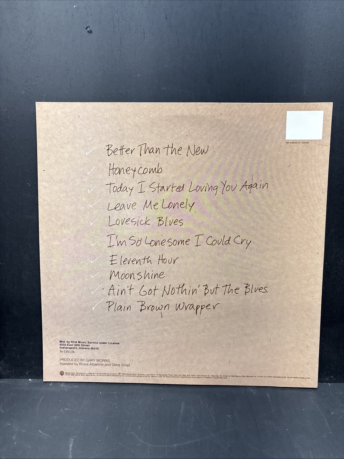 Gary Morris – Plain Brown Paper – Vinyl Record LP – “dd”