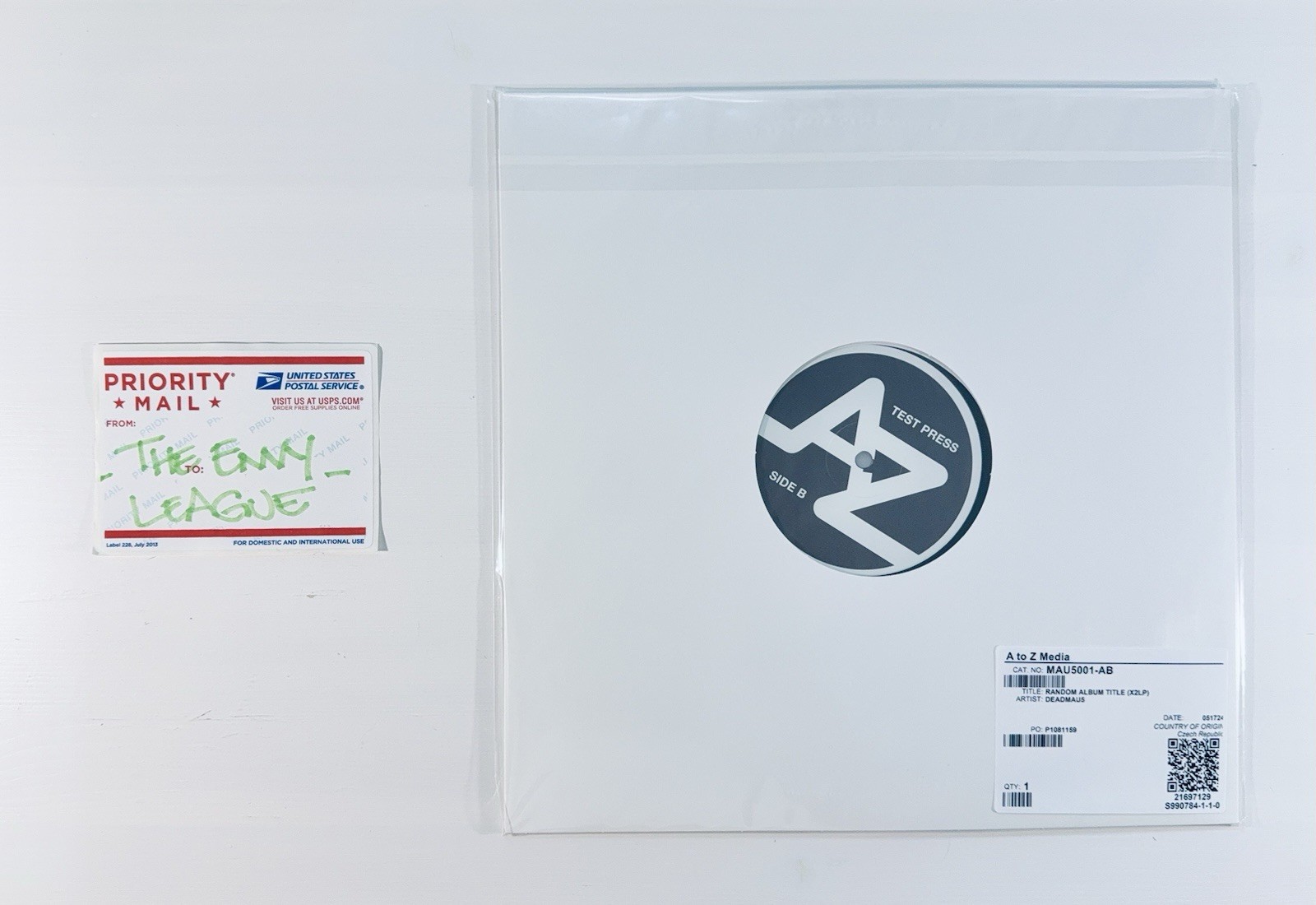 Deadmau5 Random Album Title 2LP /50 TEST PRESSING Autographed Signed New Sealed