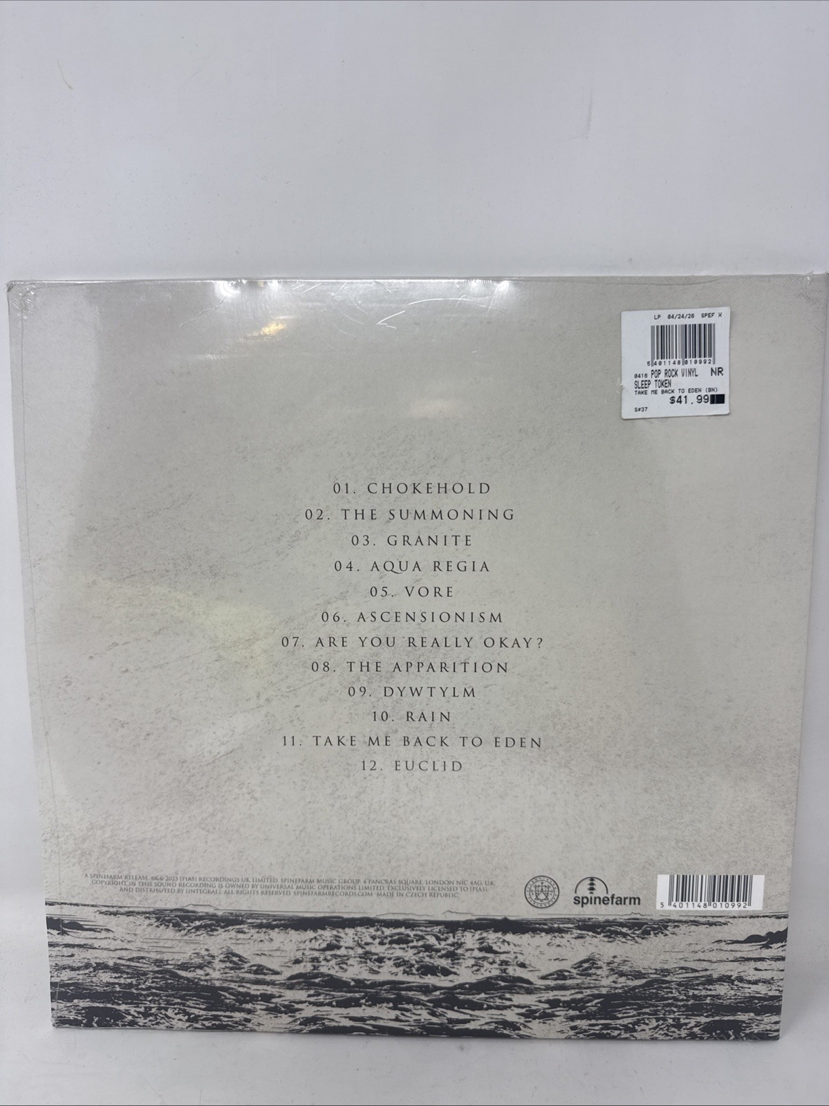 Sleep Token – Take Me Back To Eden LTD Ed. Milky Clear Vinyl 2LP *Sleeve Damage