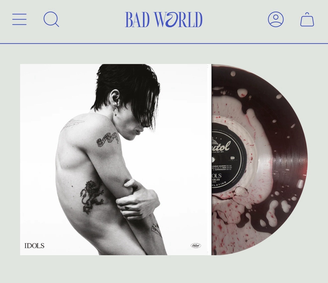 Yungblud Bad World Blood Filled Vinyl Idols – BRAND NEW IN HAND