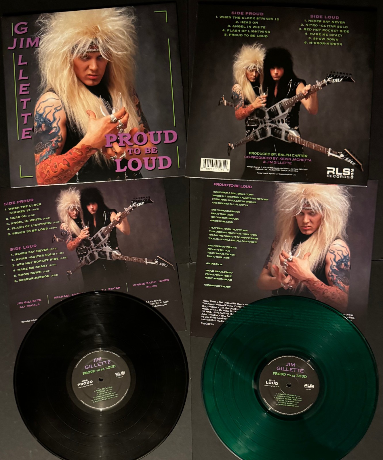 JIM GILLETTE “Proud To Be Loud” VINYL 2026 remaster NITRO Michael Angelo Batio
