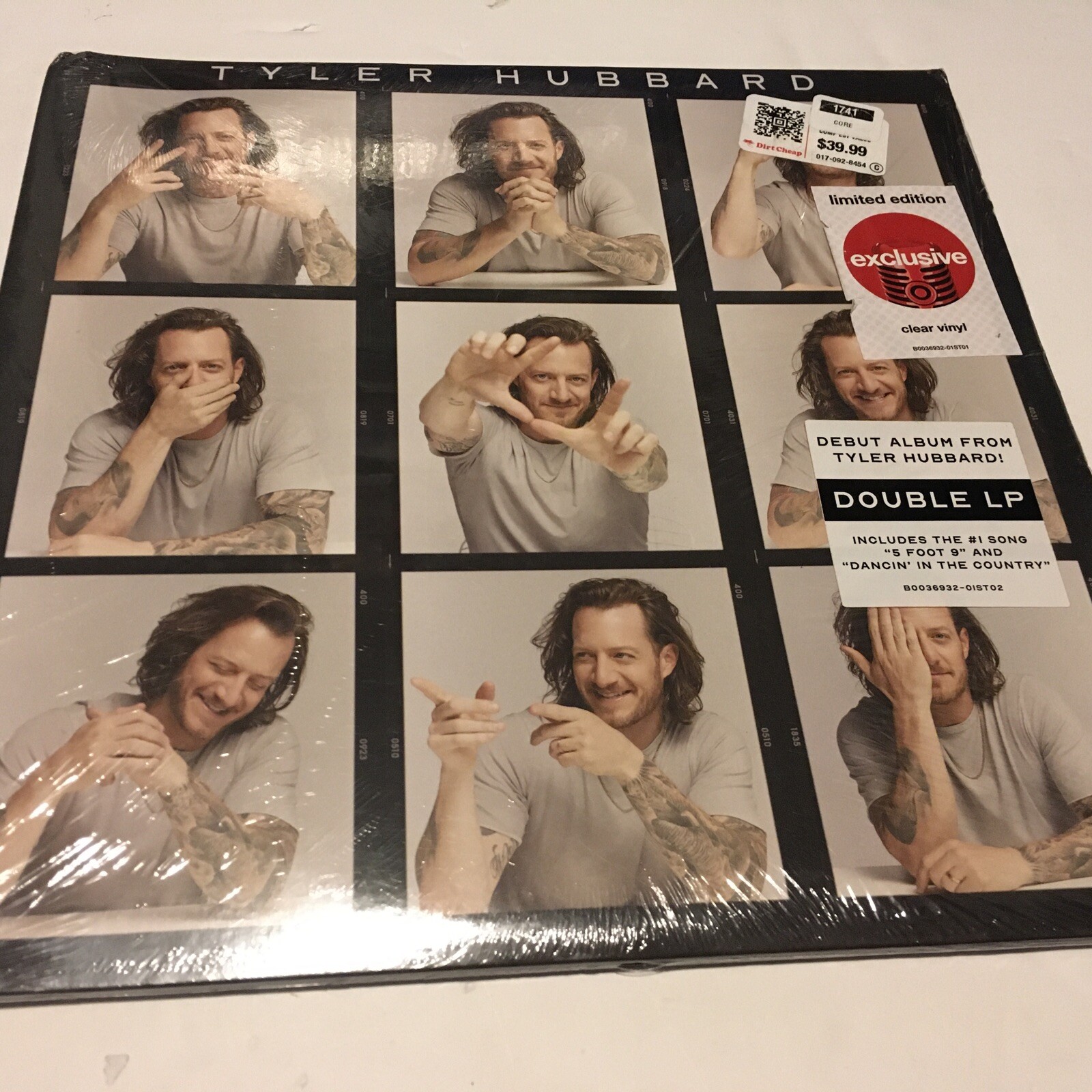 Tyler Hubbard – Tyler Hubbard (Vinyl) Target Exclusive Clear, New, Double LP