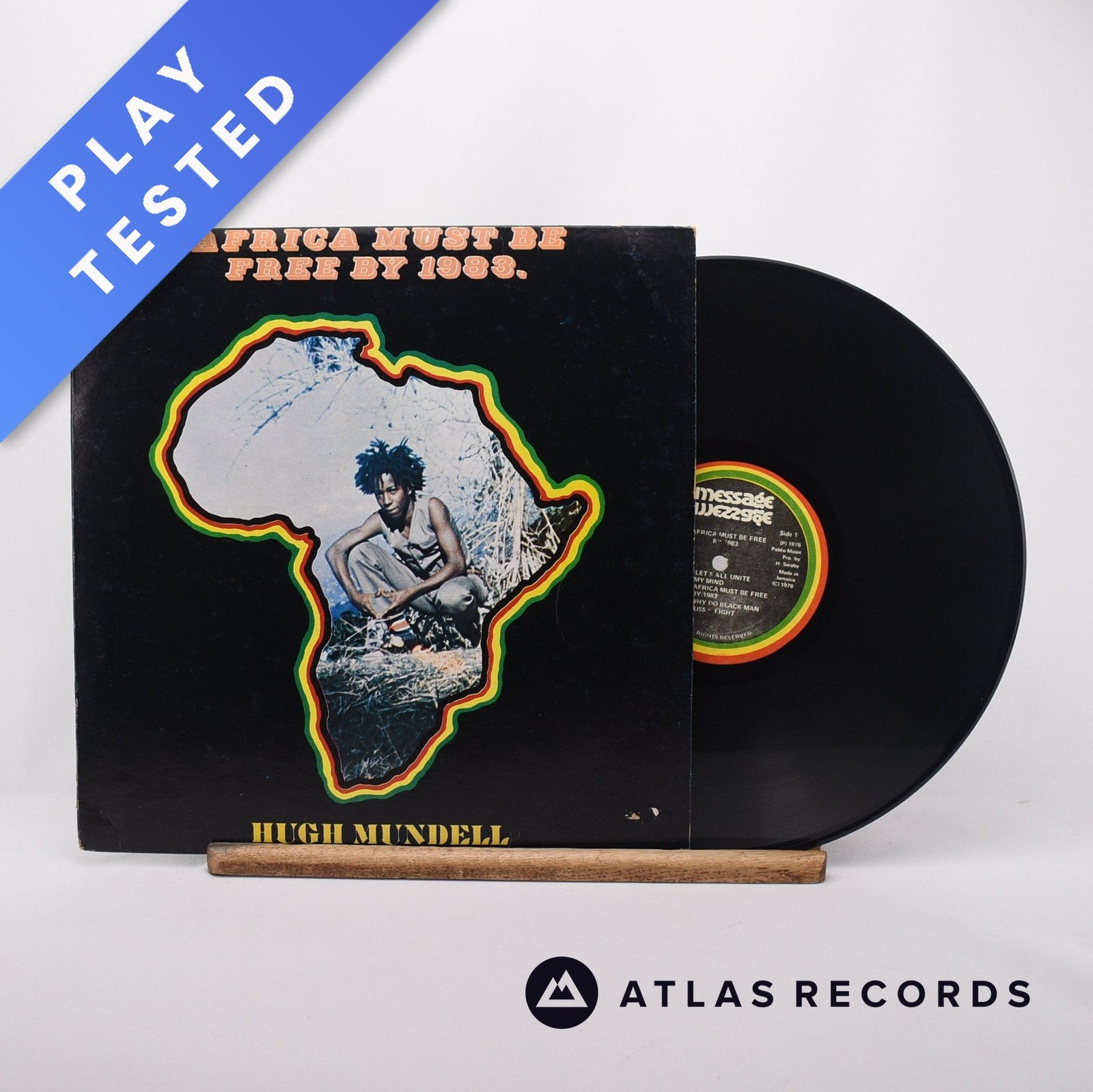 Hugh Mundell Africa Must Be Free By 1983. LP Album Vinyl Record – VG+/VG