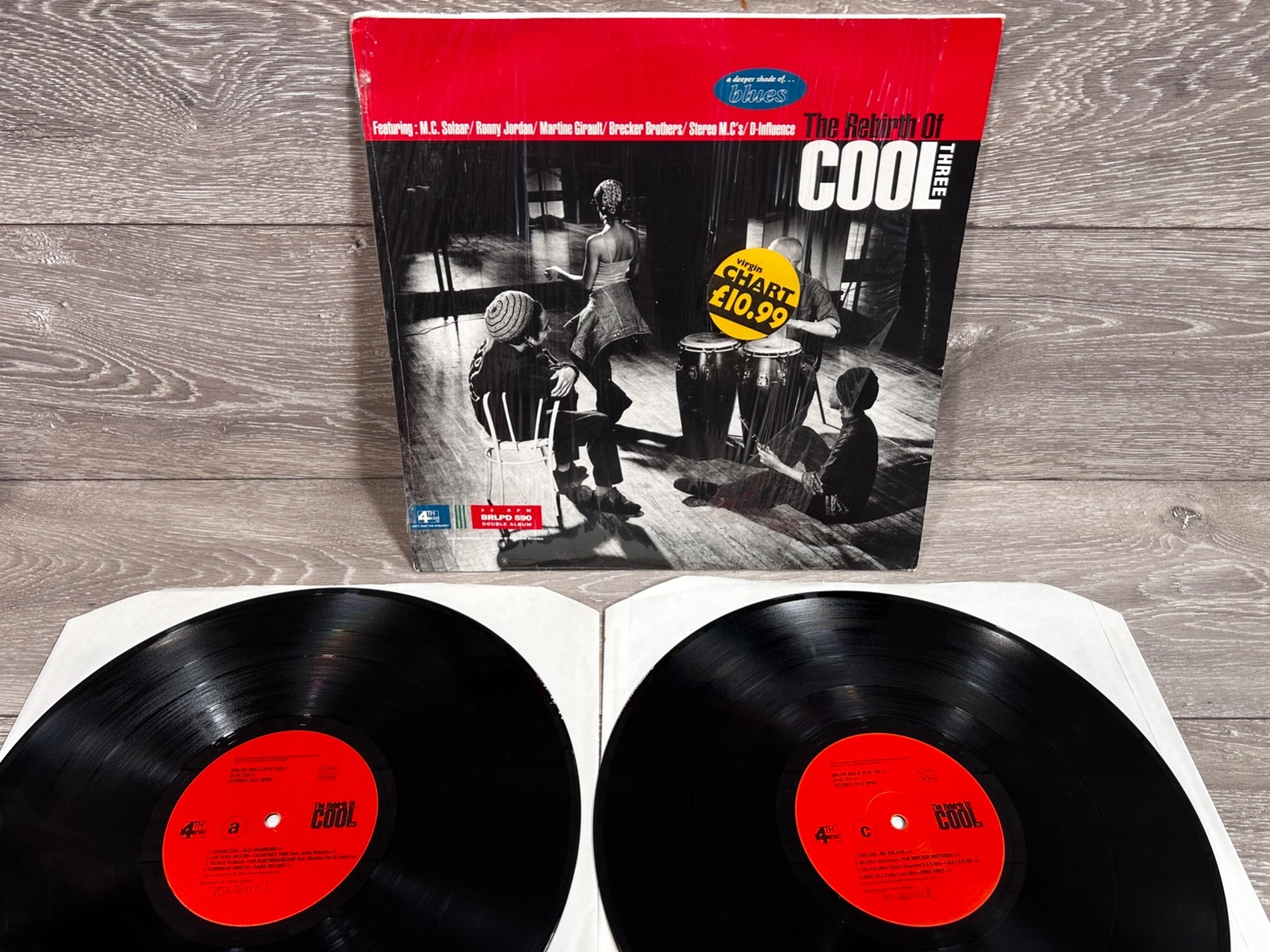 Various ‎– The Rebirth Of Cool Three 2xLP UK-1993 1st PRESS VG+/VG+