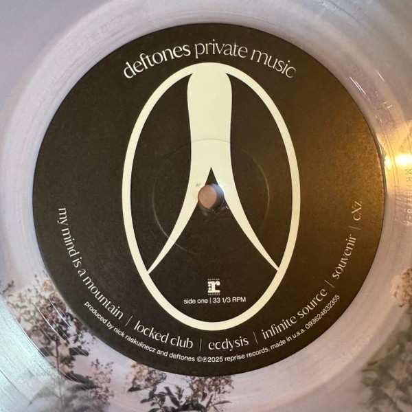 deftones – private music – first edition pressing on Clear Vinyl LP New Sealed