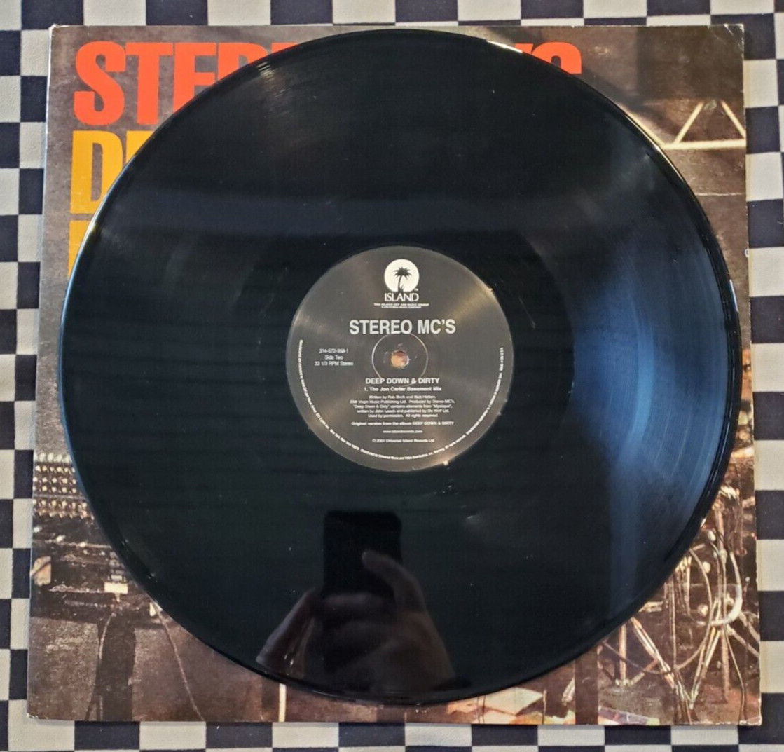 Deep Down & Dirty 12″ by Stereo MC’s vinyl 2001 VG+ 314-572 958-1 Island Def Jam