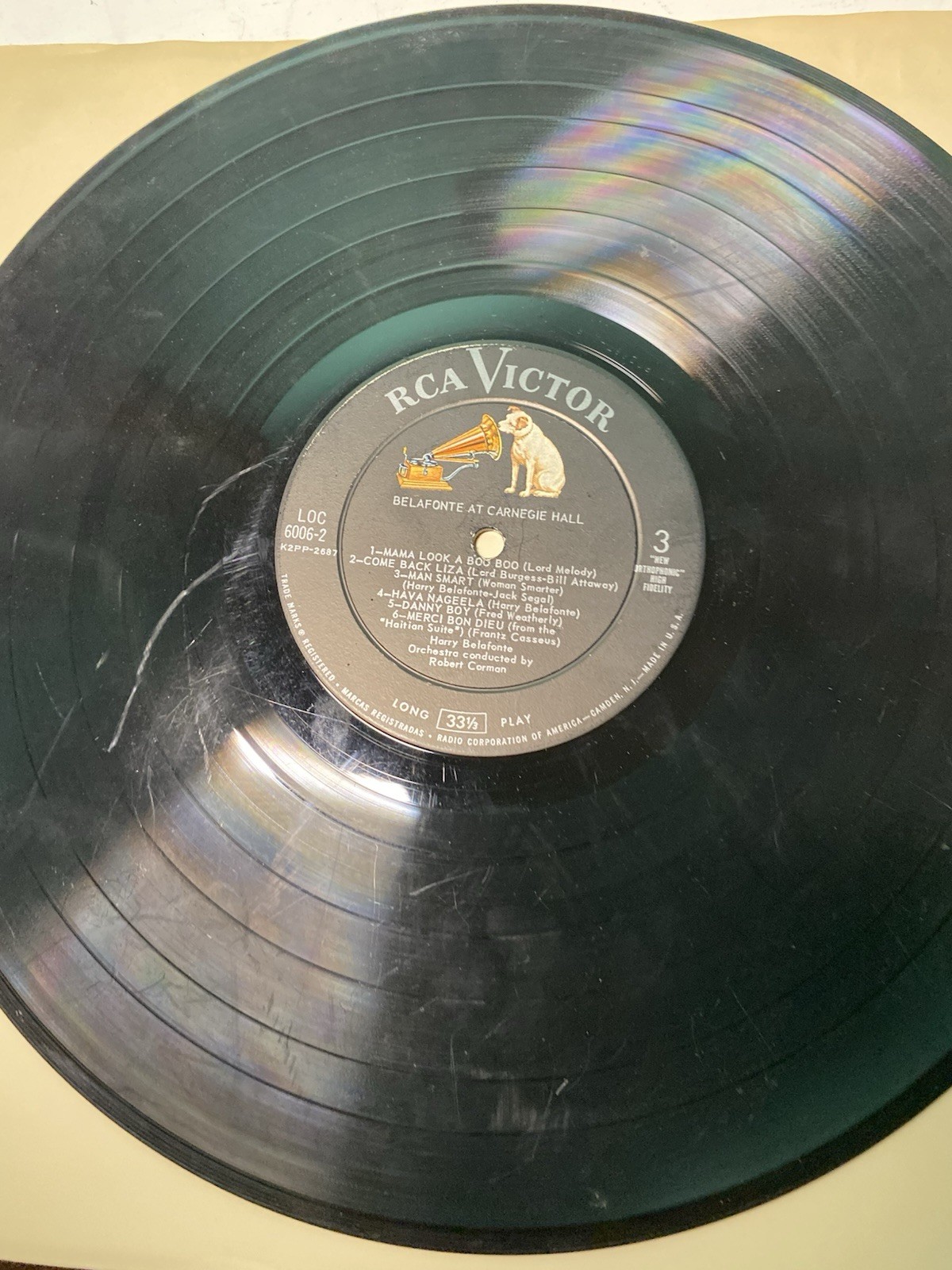 Harry Belafonte At Carnegie Hall Double LP Vinyl 1959