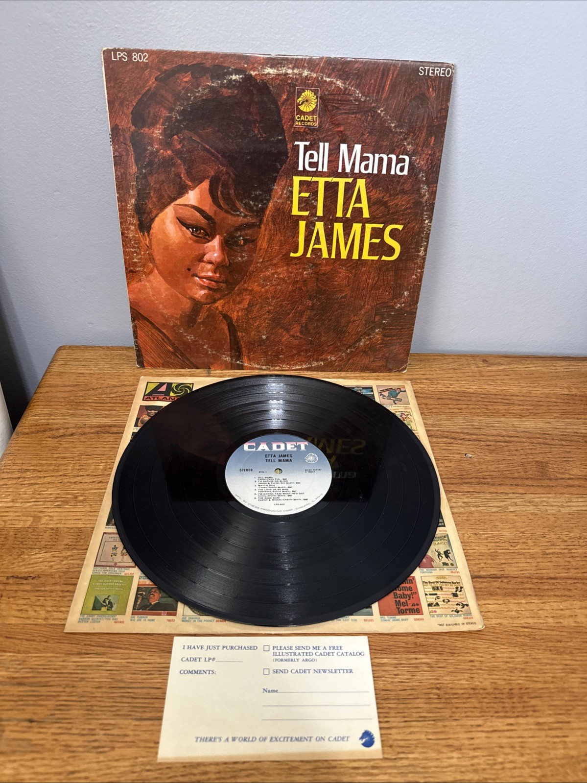 Etta James Tell Mama Cadet LPS 802 Stereo Original Pressing Scratched Cadet
