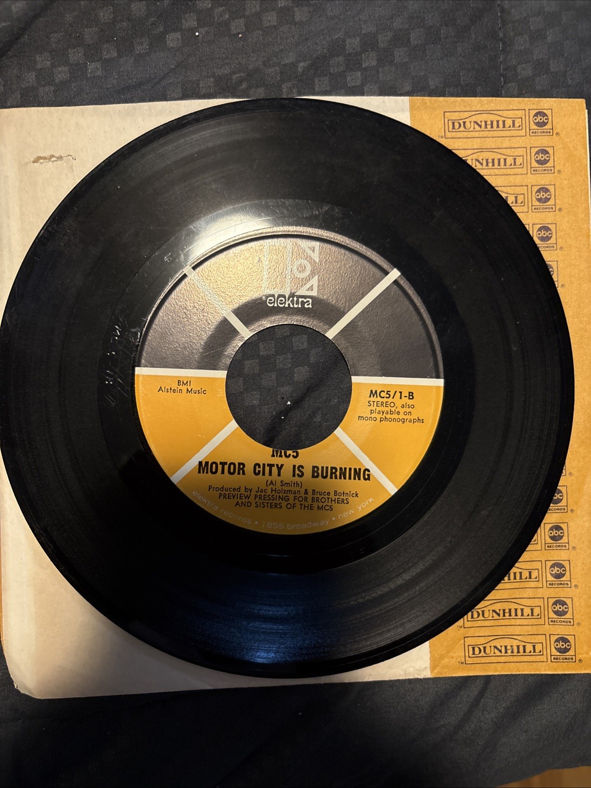 Mcs Kick Out The Jams /Motor City Is Burning Vinyl