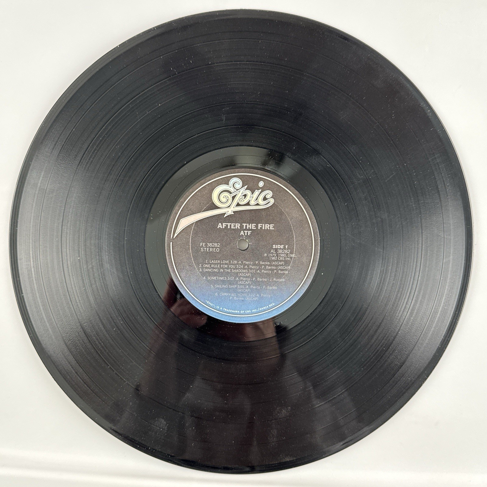 After The Fire ATF LP 1980 Epic New Wave Synth Pop Promo VG/VG+
