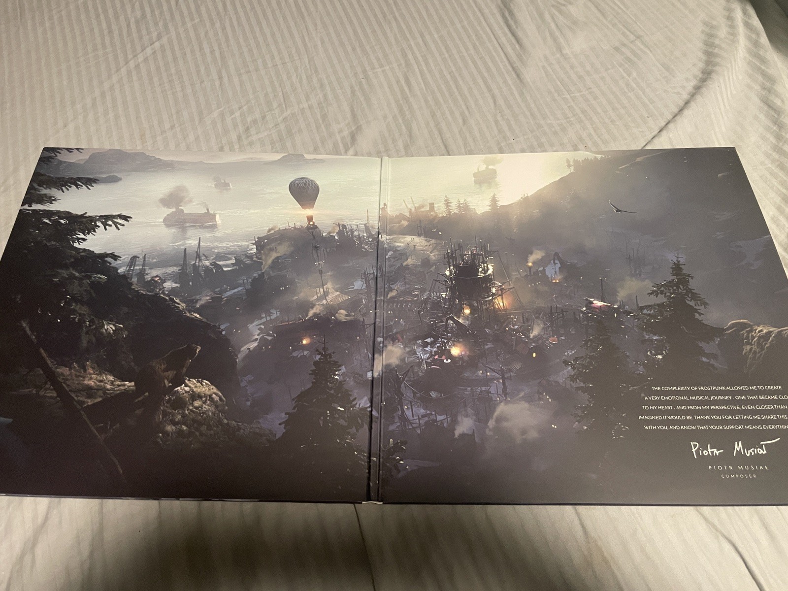 Frostpunk Video Game Soundtrack OST Vinyl Record Blue/White 2xLP