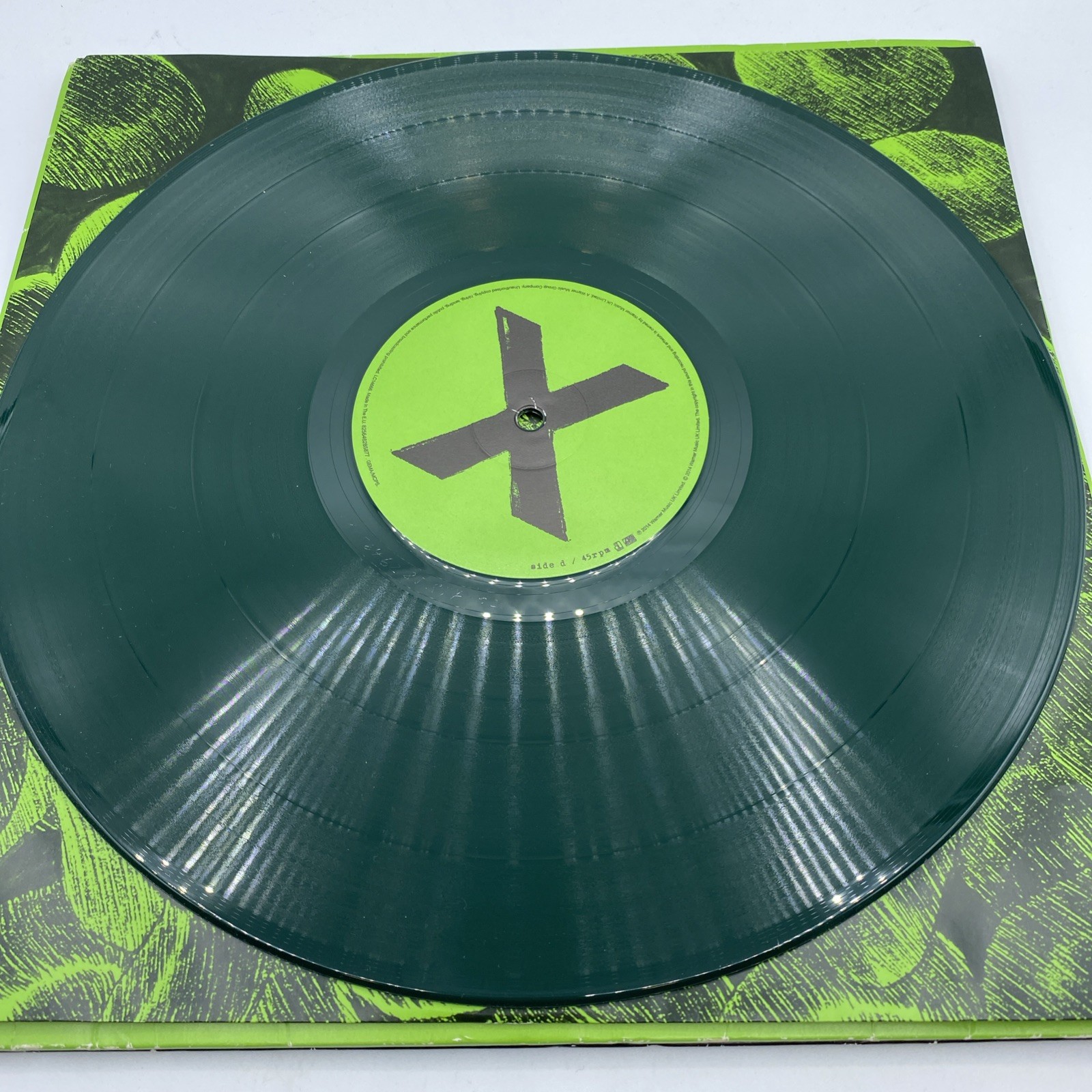 Ed Sheeran X Multiply Vinyl 2LP Record Album 2014 Green Black Gatefold 45 RPM