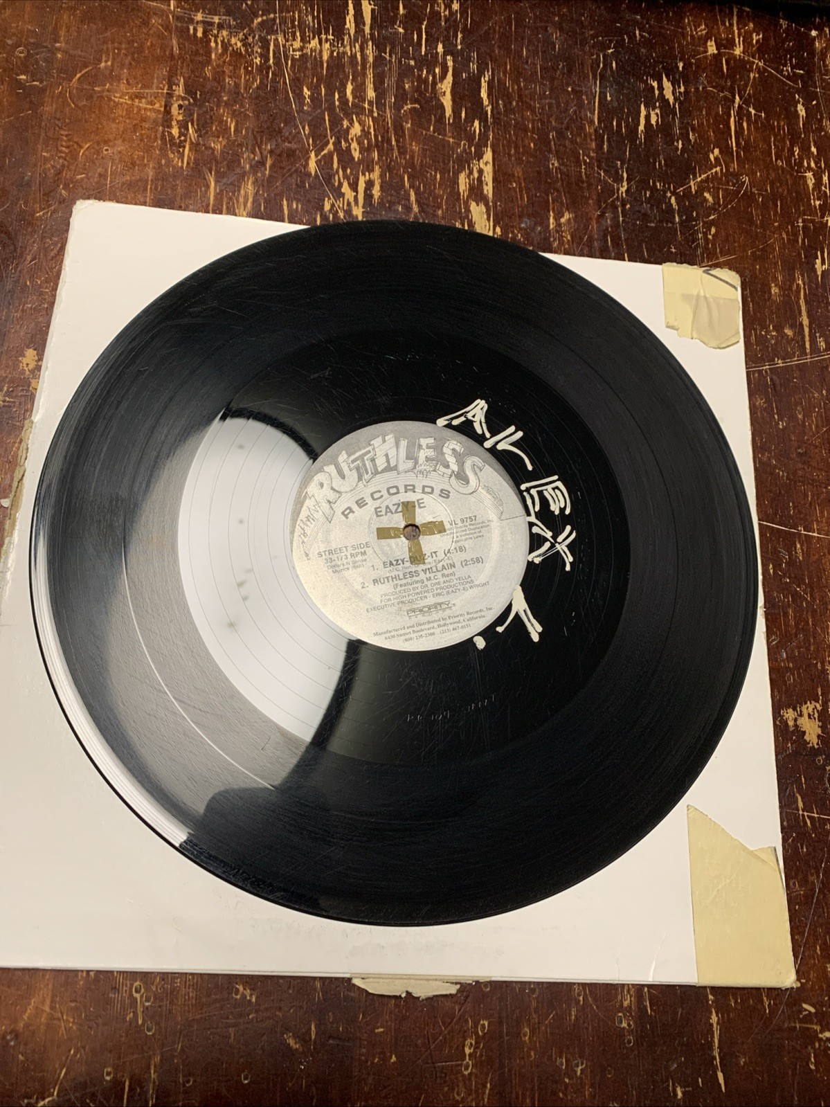 Eazy-E (Eazy-Duz-It) Original 12” Single Vinyl Record