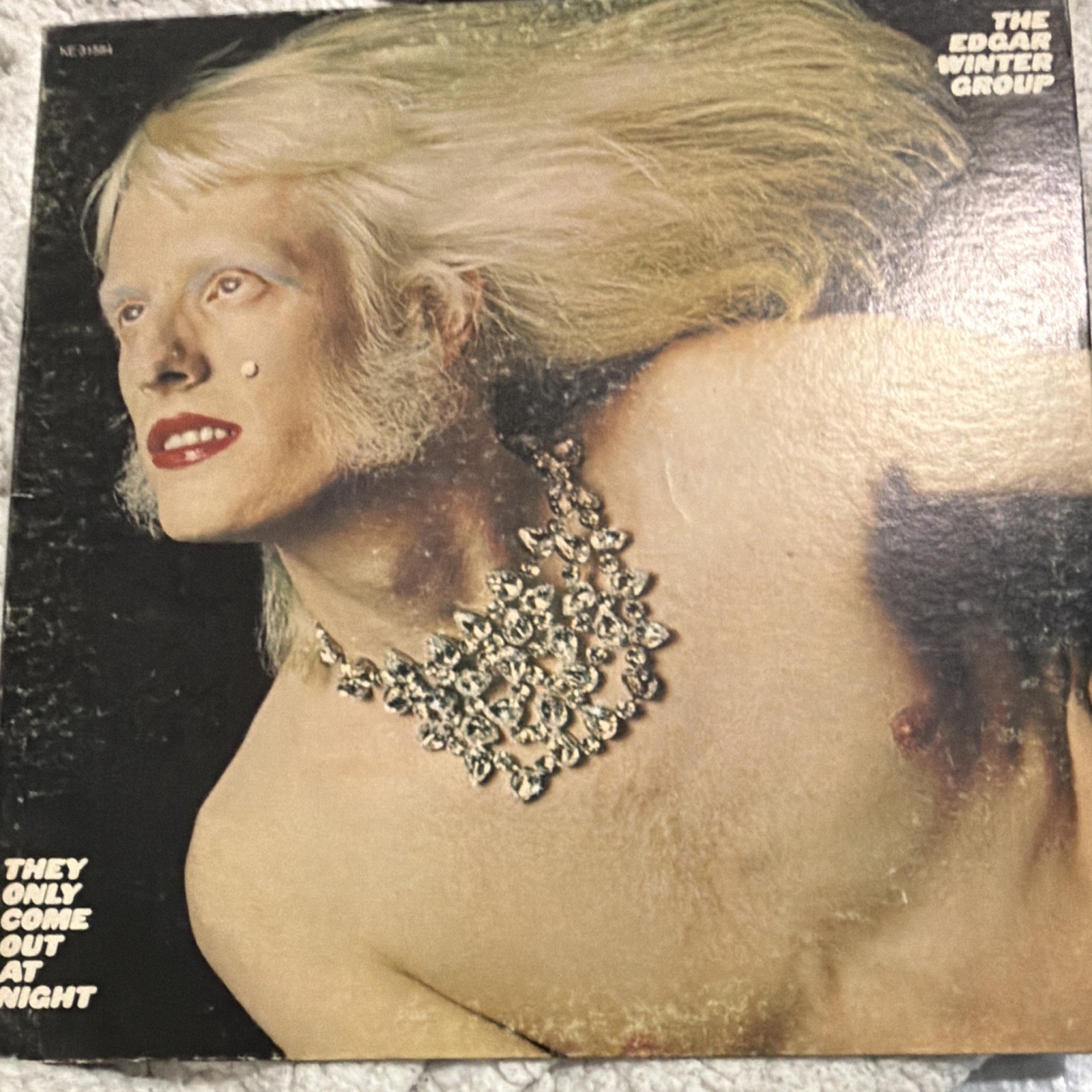 The Edgar Winter Group They Only Come Out at Night Epic KE 31584 12″ LP Stereo
