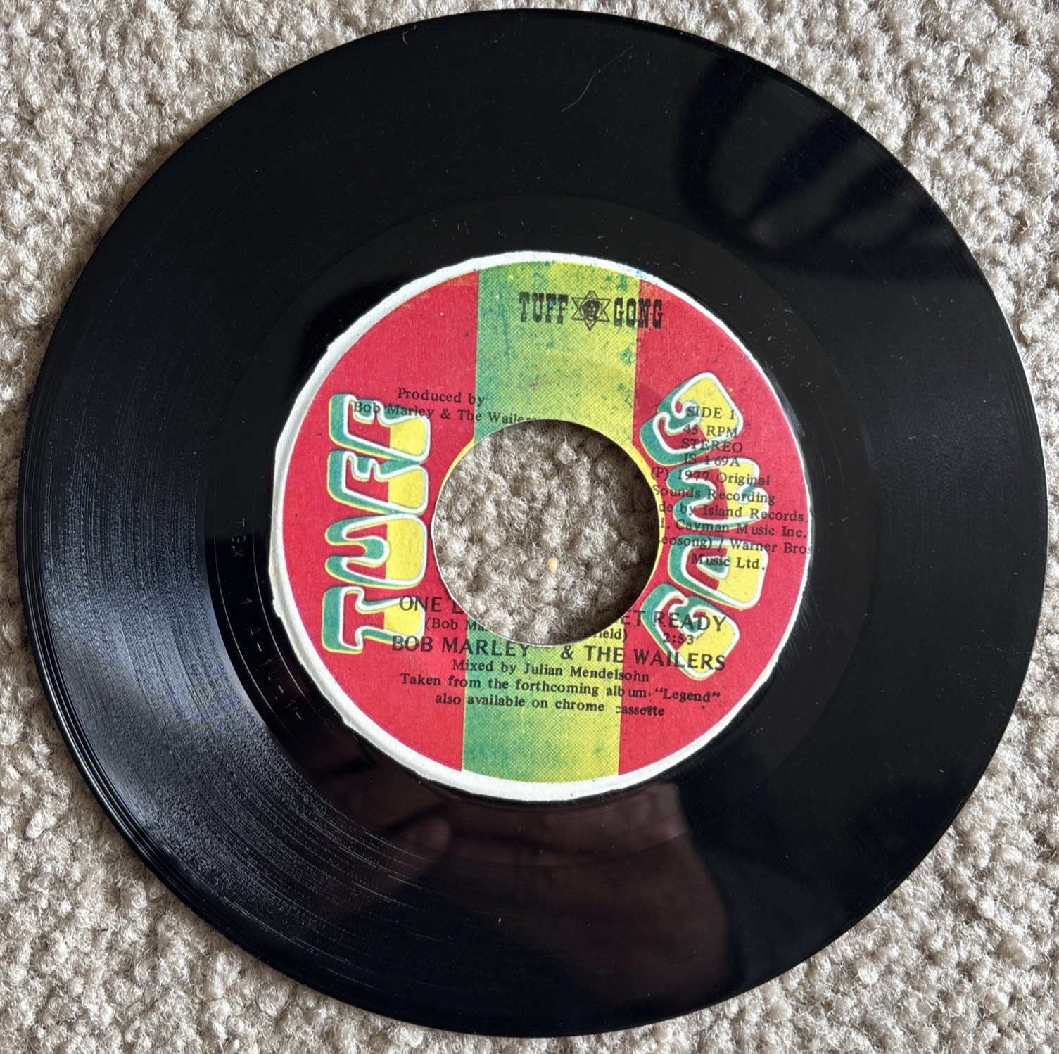 BOB MARLEY & THE WAILERS, SO MUCH TROUBLE IN THE WORLD,TUFF GONG, REGGEA 45 REC