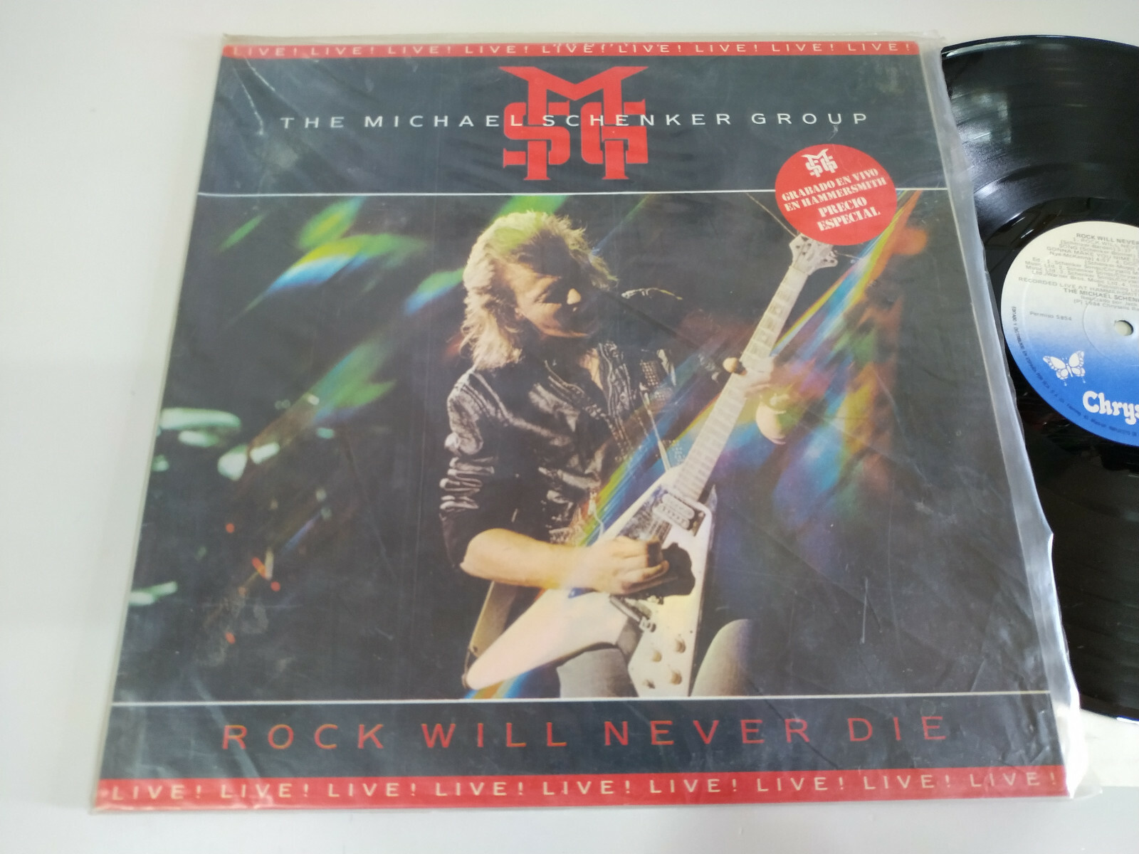 MSG The MICHAEL Schenker Group Rock Will Never Die 1984 – LP 12″ Vinyl VG/VG 2T