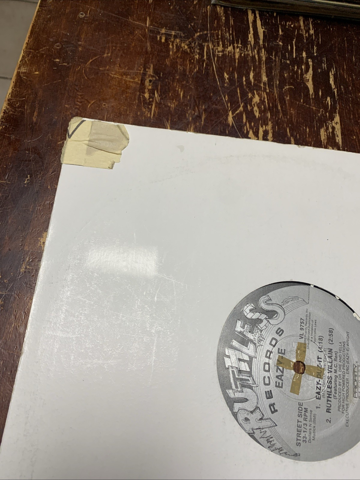 Eazy-E (Eazy-Duz-It) Original 12” Single Vinyl Record