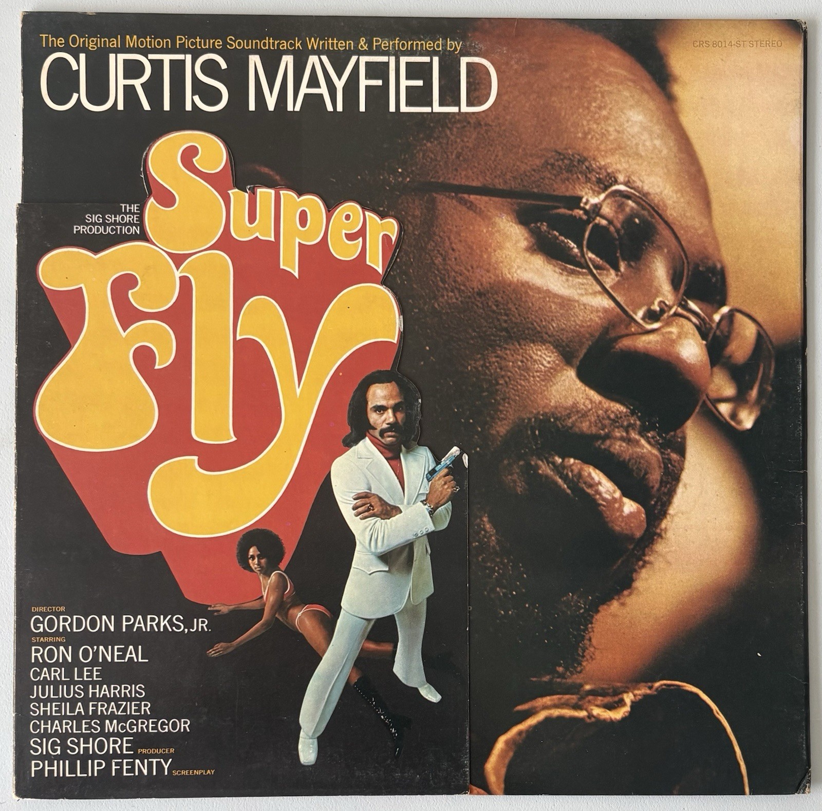 Curtis Mayfield – Superfly Soundtrack 1972 1st Curtom CRS-8014 Die-cut Vinyl LP