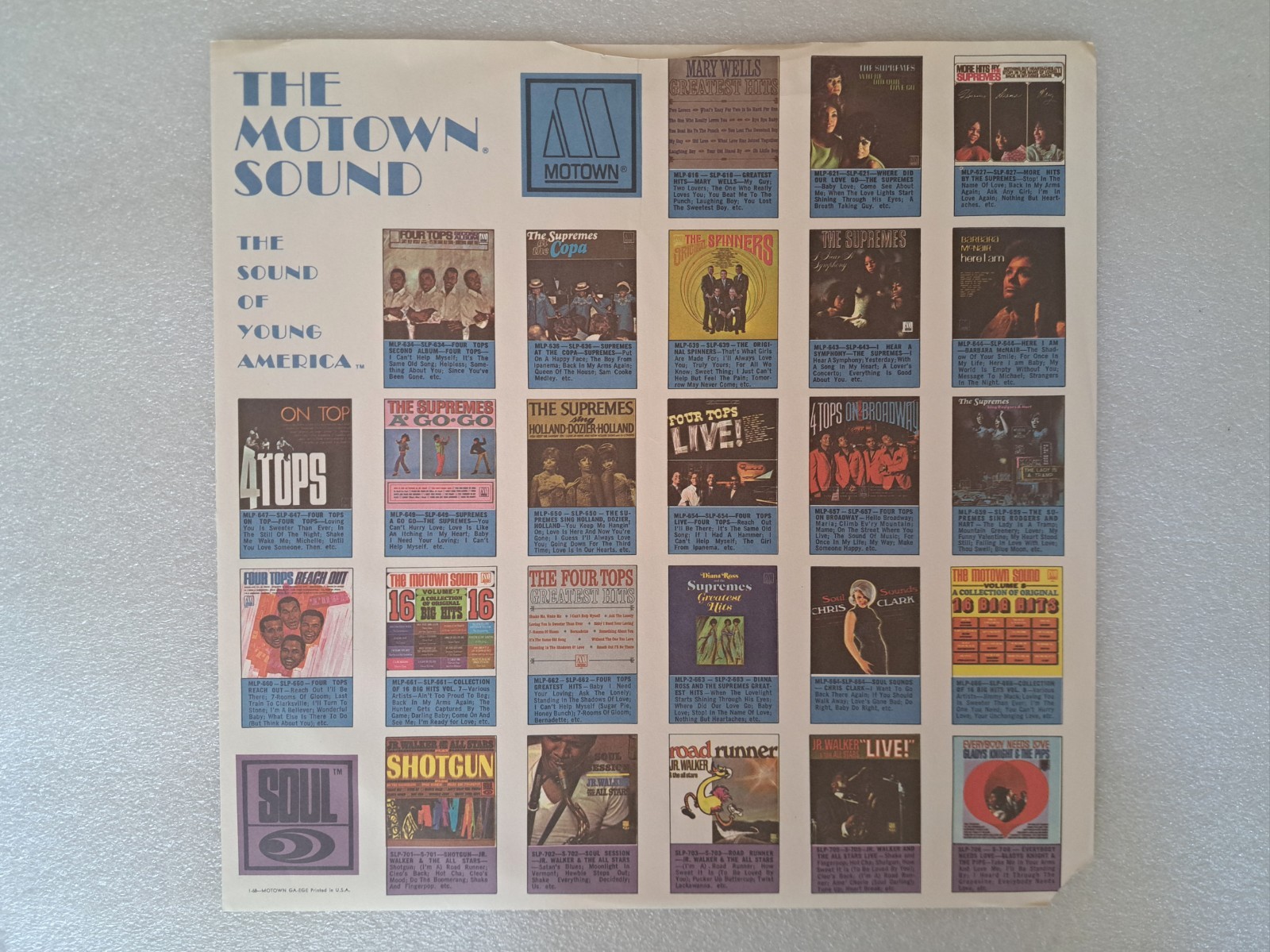 The Motown Sound A Collection Of 16 Big Hits Vol. 9 MS668 LP NM Shrink