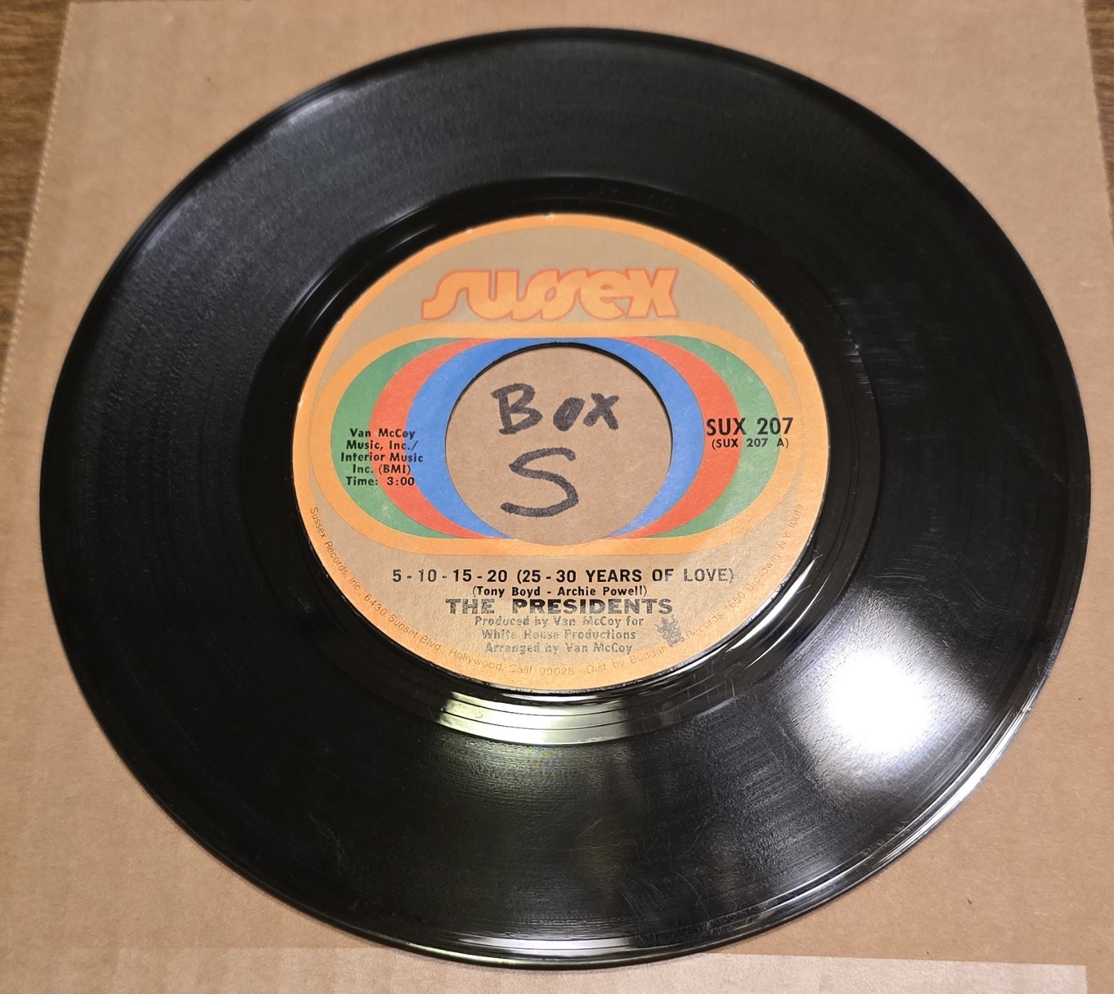 The Presidents: 5-10-15-20 (25-30 Years)/I’m Still Dancing – VG+ | 1970 R&B