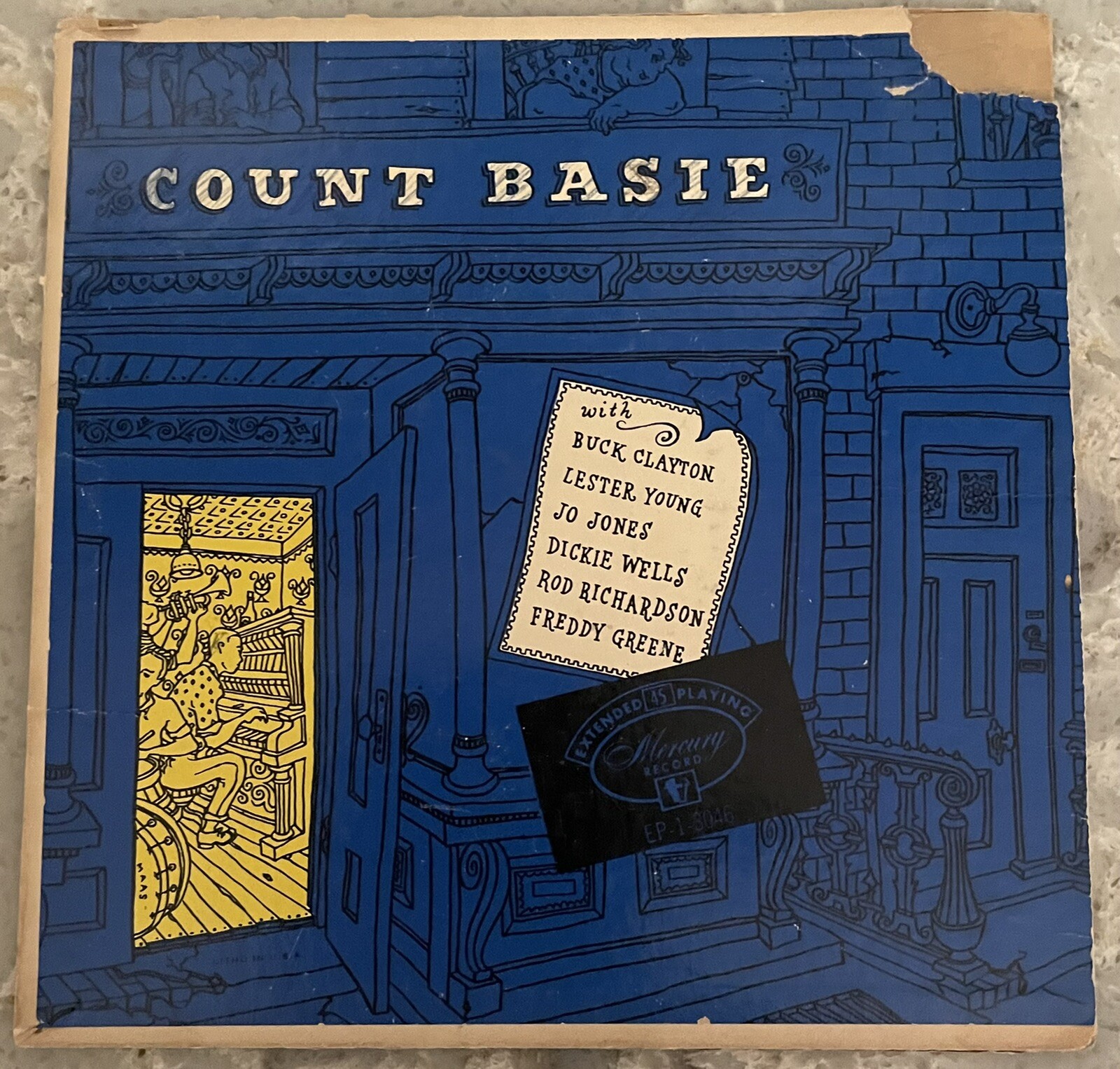 1950’s Cardboard 7″ Record Picture Covers ~ Lot of 5