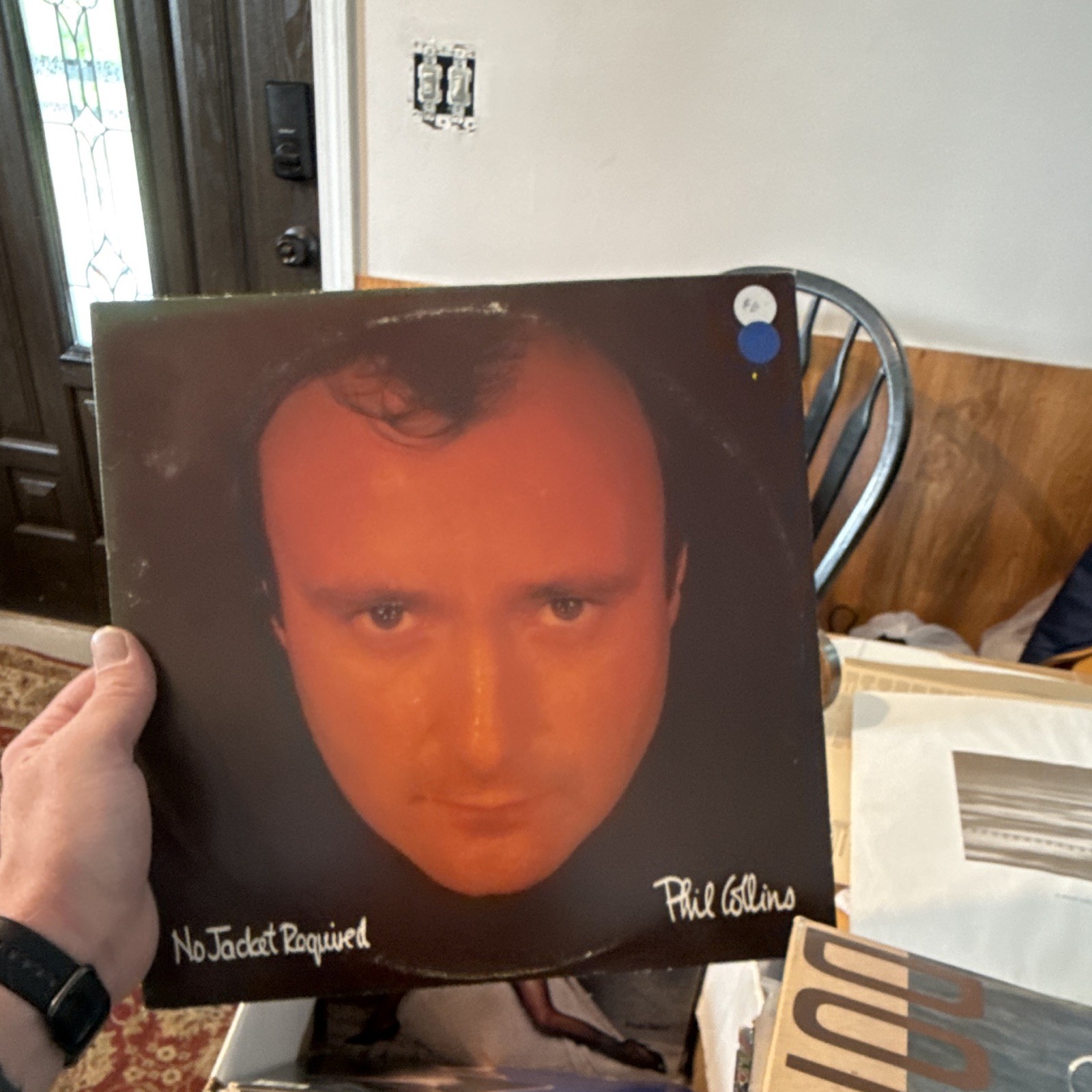 Phil Collins “No Jacket Required” 12″ Black Vinyl LP Cardboard Sleeve