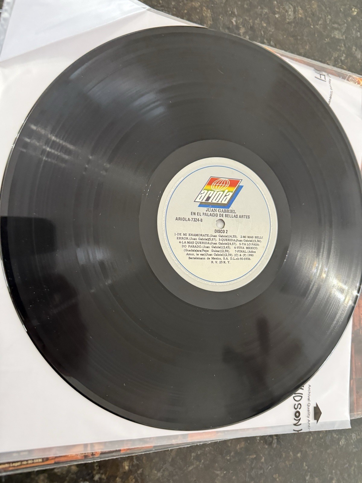 JUAN GABRIEL “ EN EL PALACIO DE BELLAS ARTES “ / VG+VINYLS/2 LP SET/LEA !!