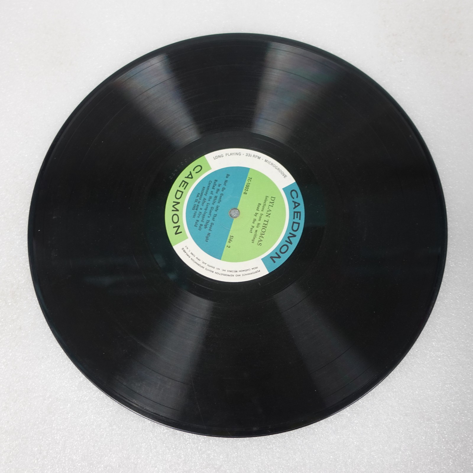 Dylan Thomas Reading Volume 1 LP Vinyl Album Record Non-Music