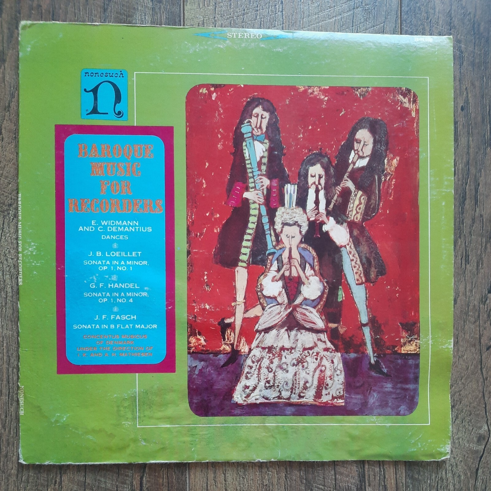 VTG Nonesuch Baroque Music For Recorders Record 12″ Vinyl LP 33 RPM H-71064