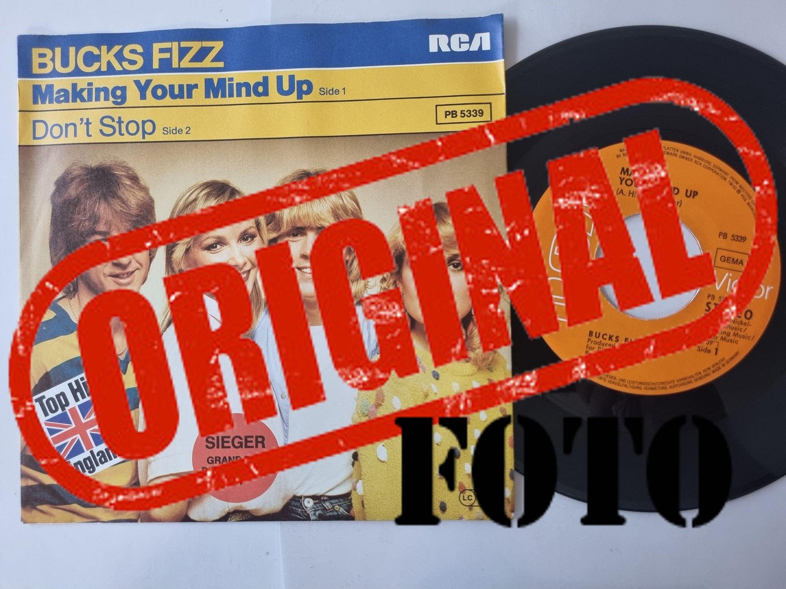Bucks Fizz – Making Your Mind Up 7” Vinyl Germany EUROVISION